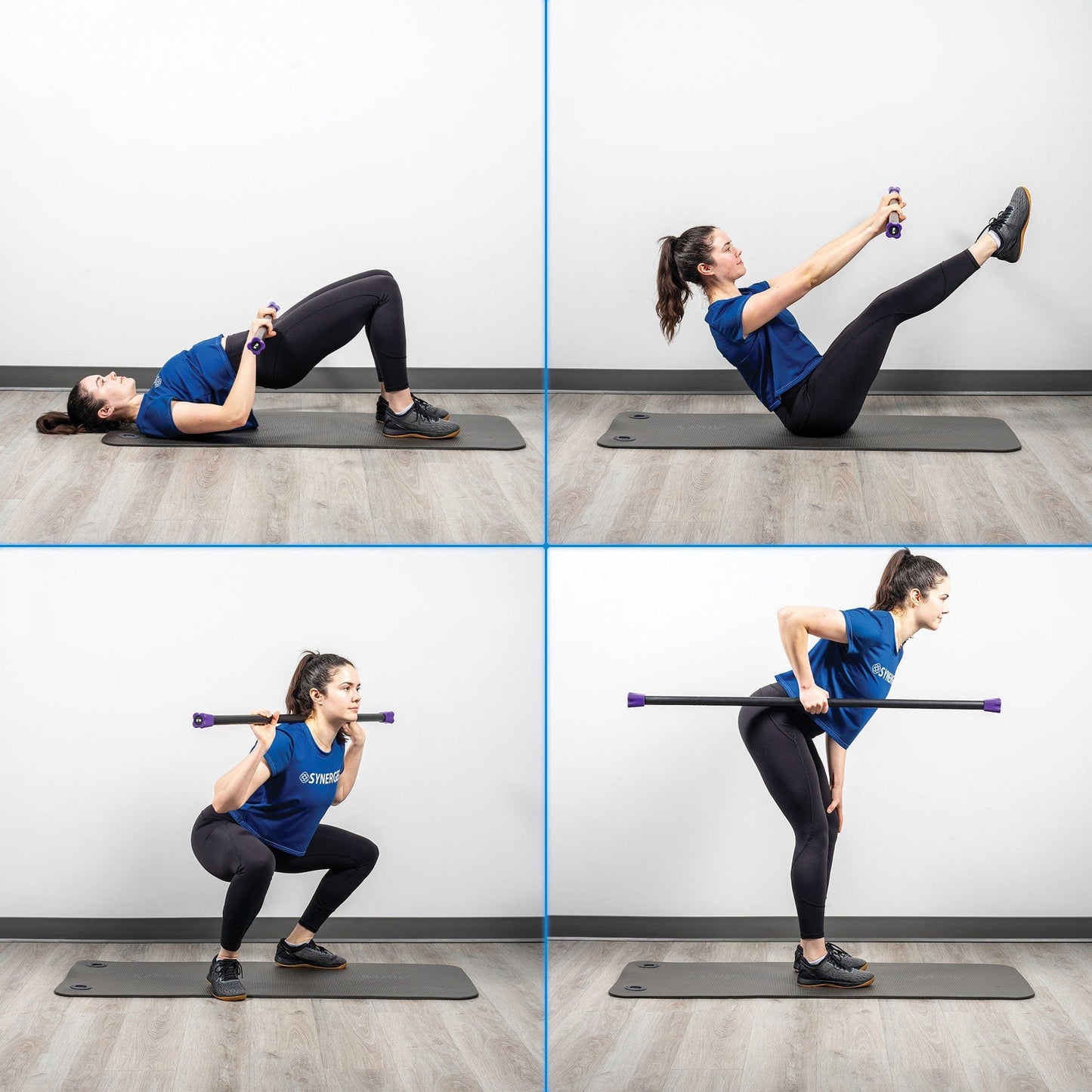 Synergee Weighted Workout Bars - Grit Grind Strength