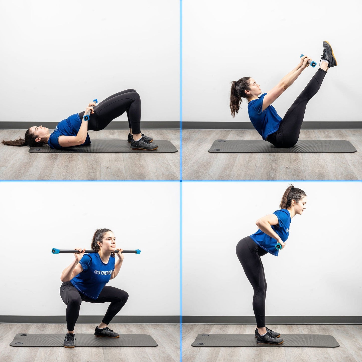 Synergee Weighted Workout Bars - Grit Grind Strength