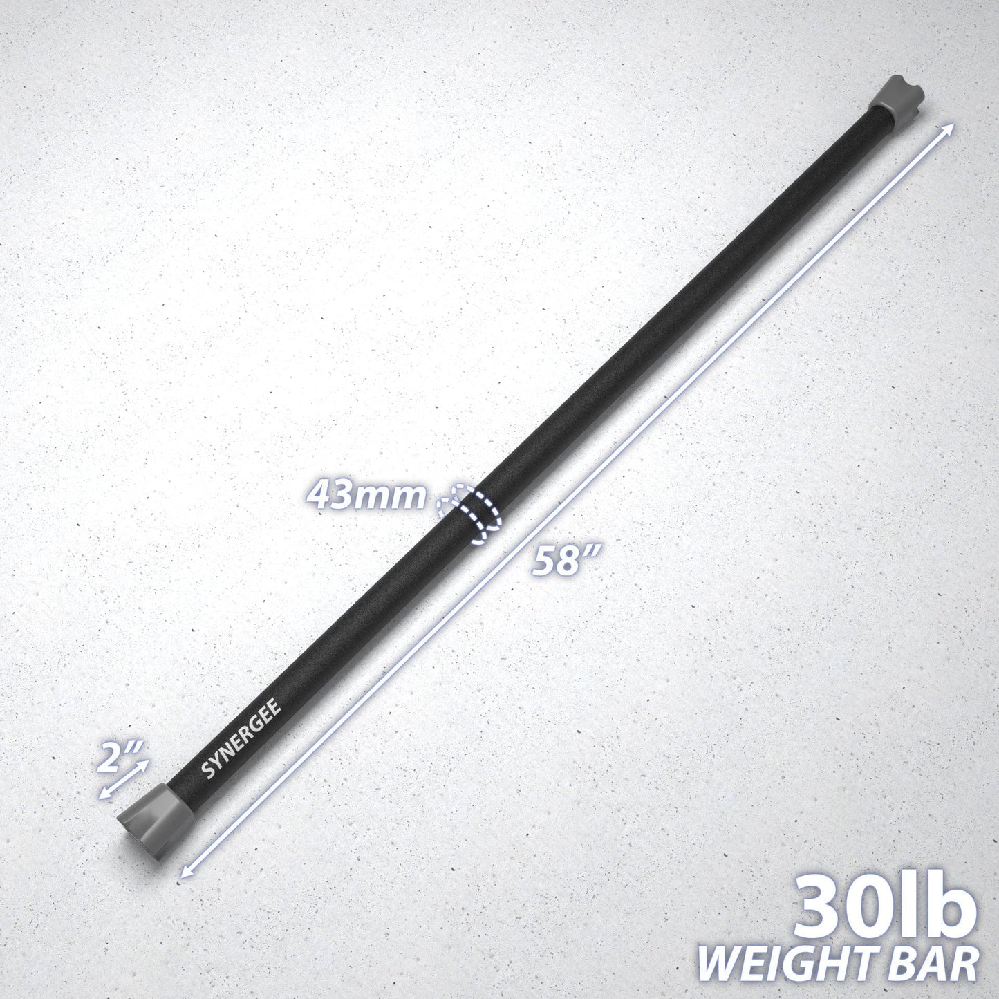 Synergee Weighted Workout Bars - Grit Grind Strength