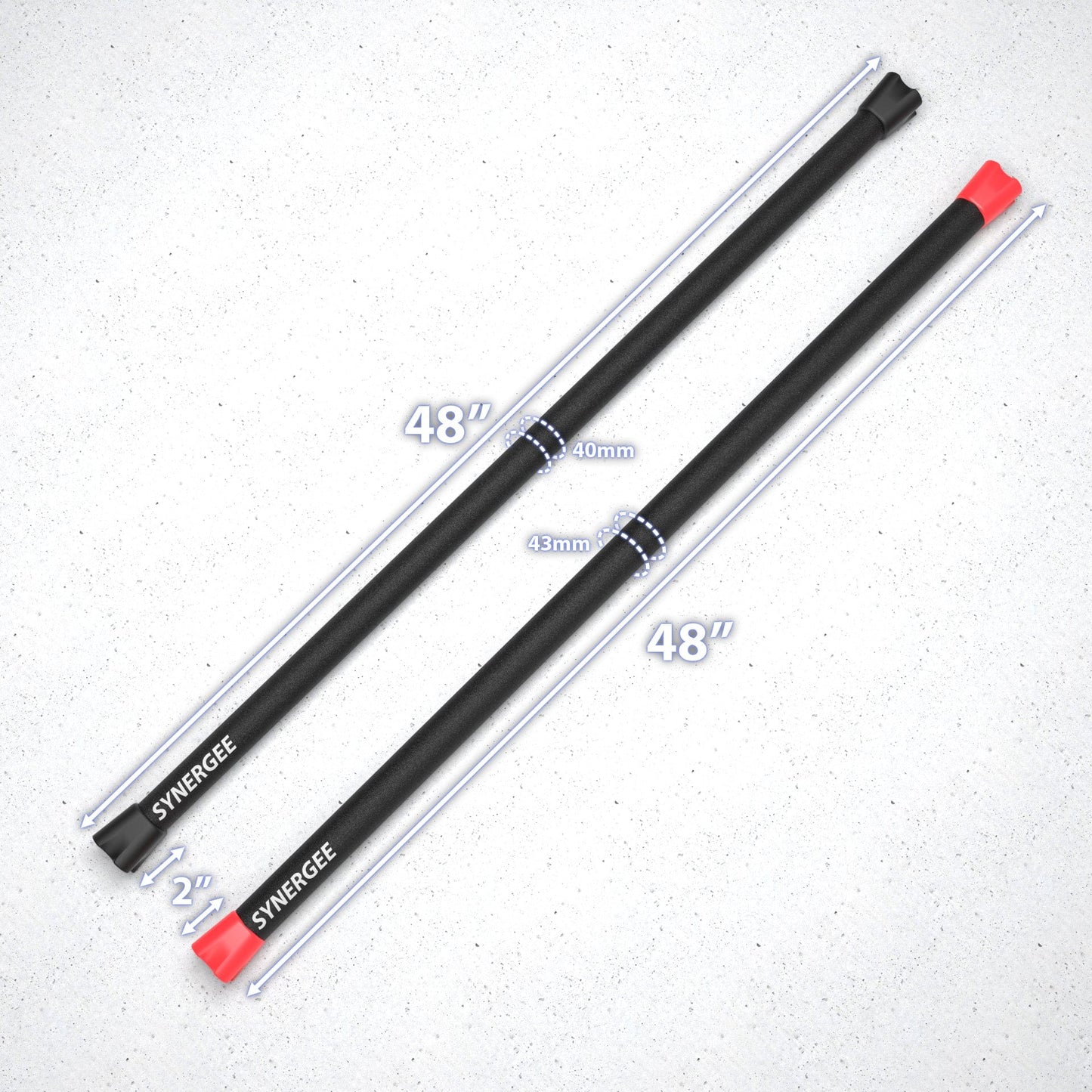 Synergee Weighted Workout Bars - Grit Grind Strength