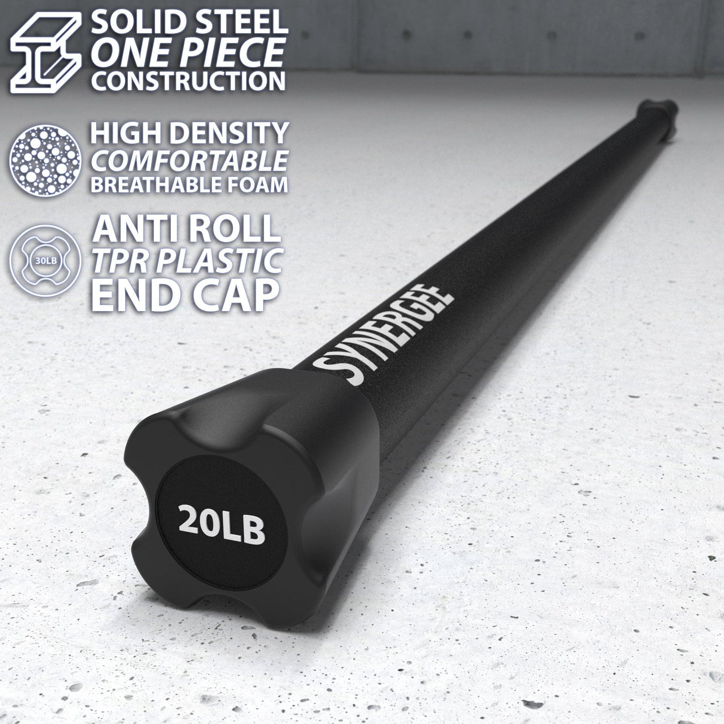 Synergee Weighted Workout Bars - Grit Grind Strength