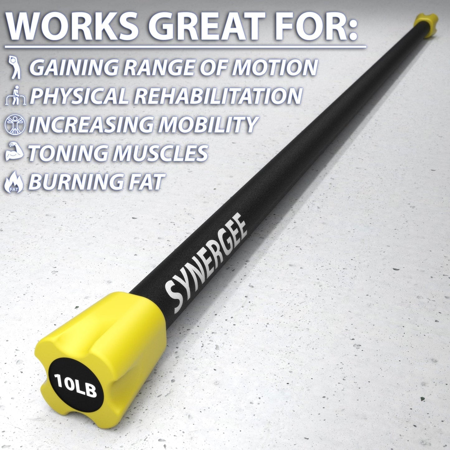 Synergee Weighted Workout Bars - Grit Grind Strength