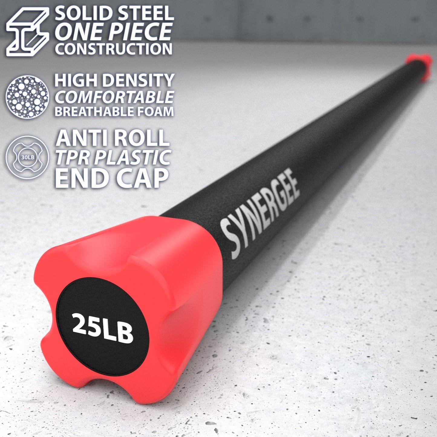 Synergee Weighted Workout Bars - Grit Grind Strength