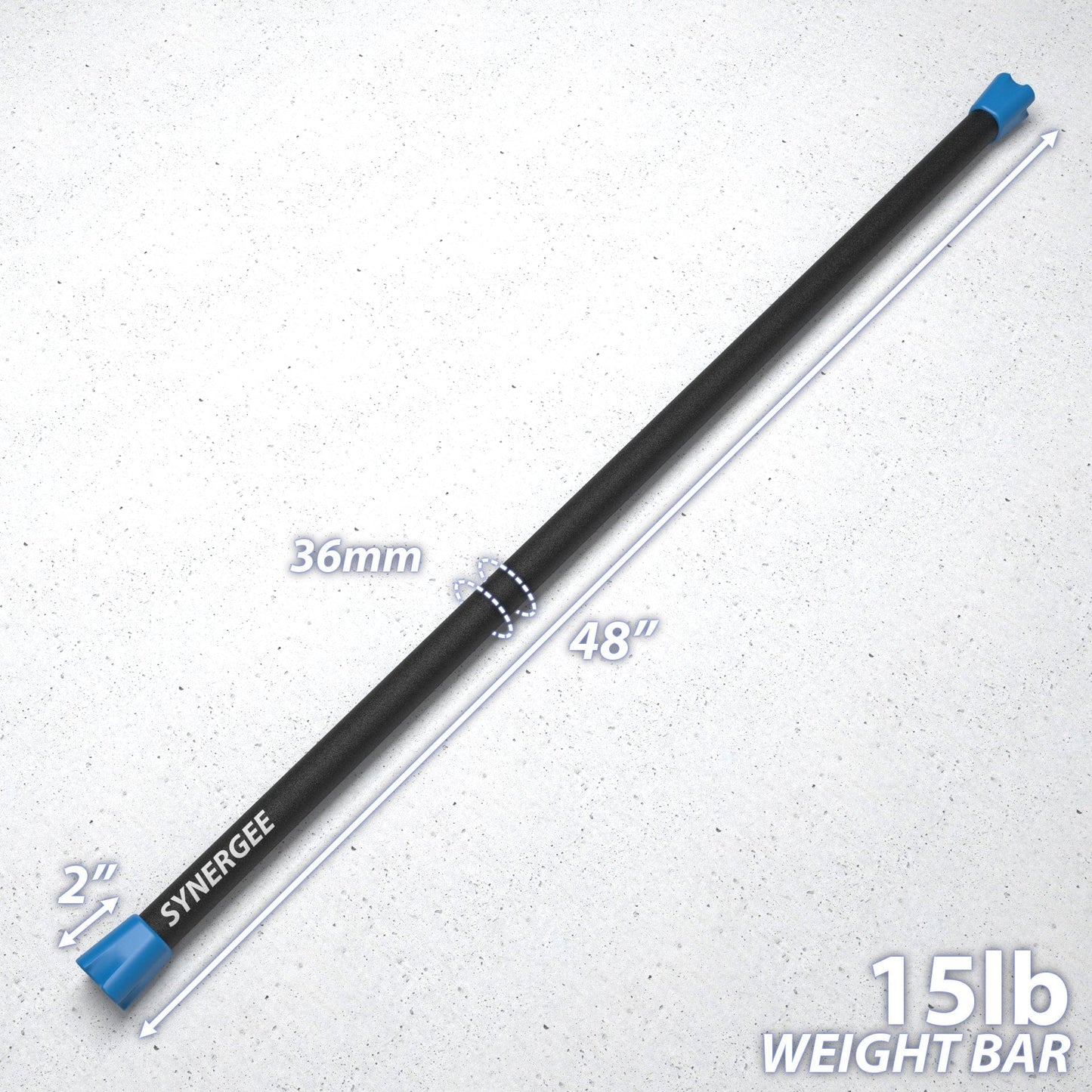 Synergee Weighted Workout Bars - Grit Grind Strength