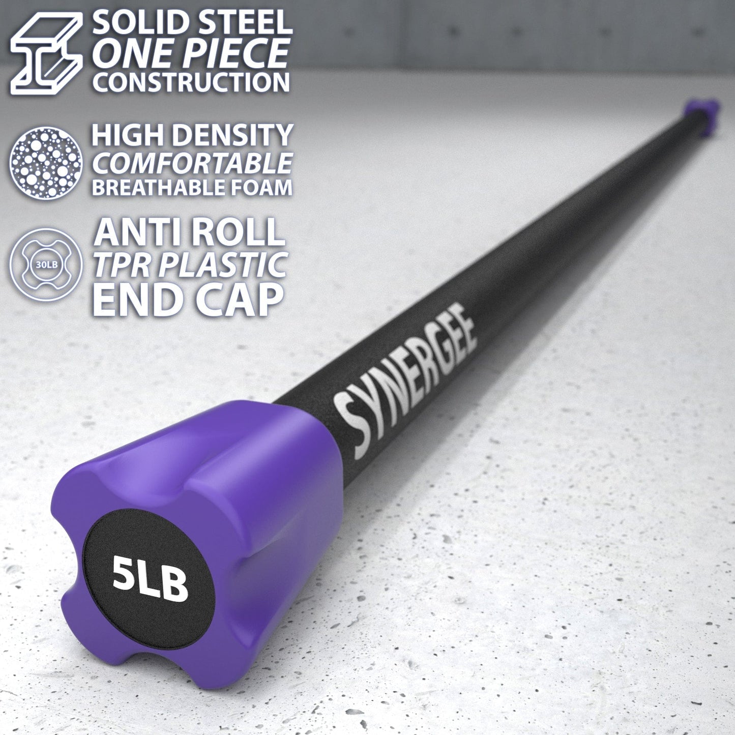 Synergee Weighted Workout Bars - Grit Grind Strength