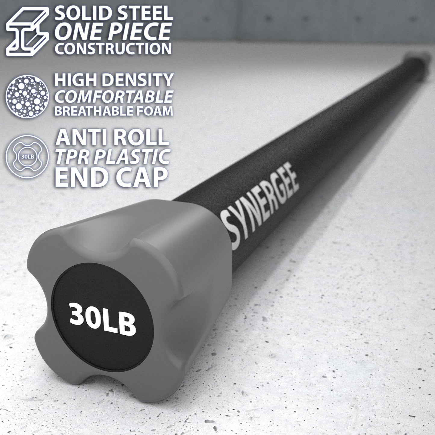 Synergee Weighted Workout Bars - Grit Grind Strength