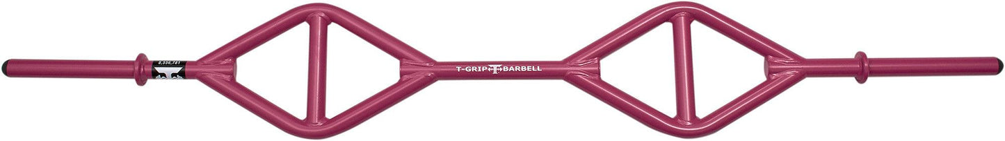 TGrip Club Strength Bar (Pink) - Multi Grip - Functional Training - Football - Swiss - Neutral - Grit Grind Strength