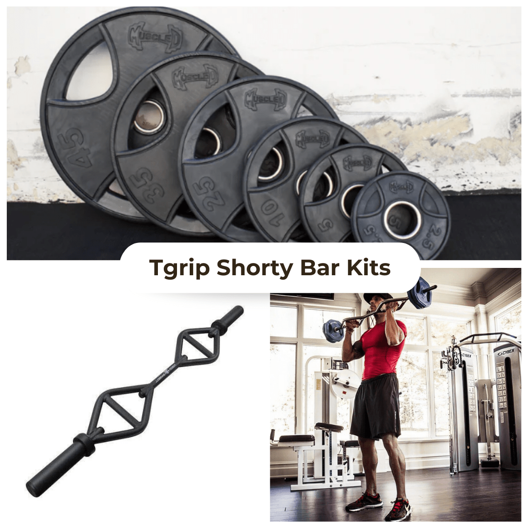 TGrip Shorty Bar Training Kits - Multi Grip - Functional Training - Football - Swiss - Neutral - Grit Grind Strength