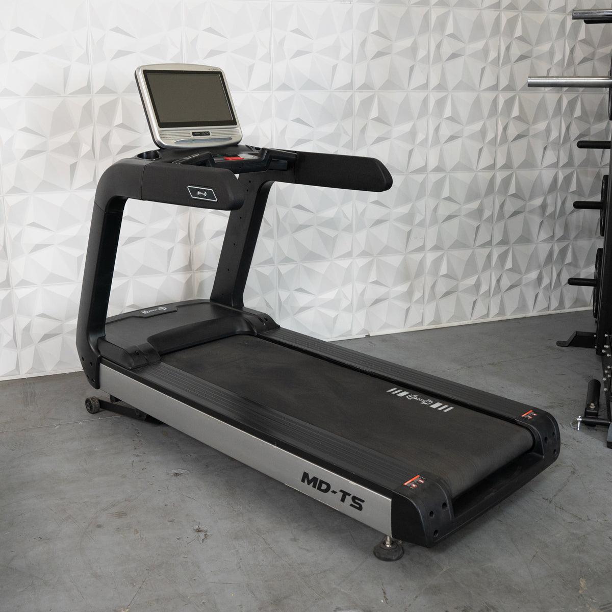 Touch Screen Commercial Treadmill - Muscle D Fitness - Deluxe Touch Screen Commercial Treadmill - Grit Grind Strength
