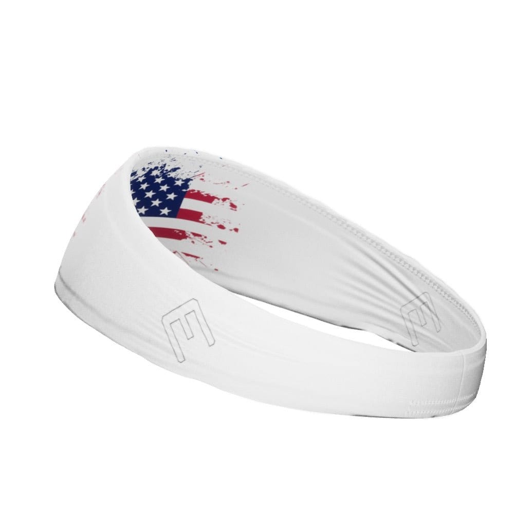 USA Splattered Headband - Grit Grind Strength