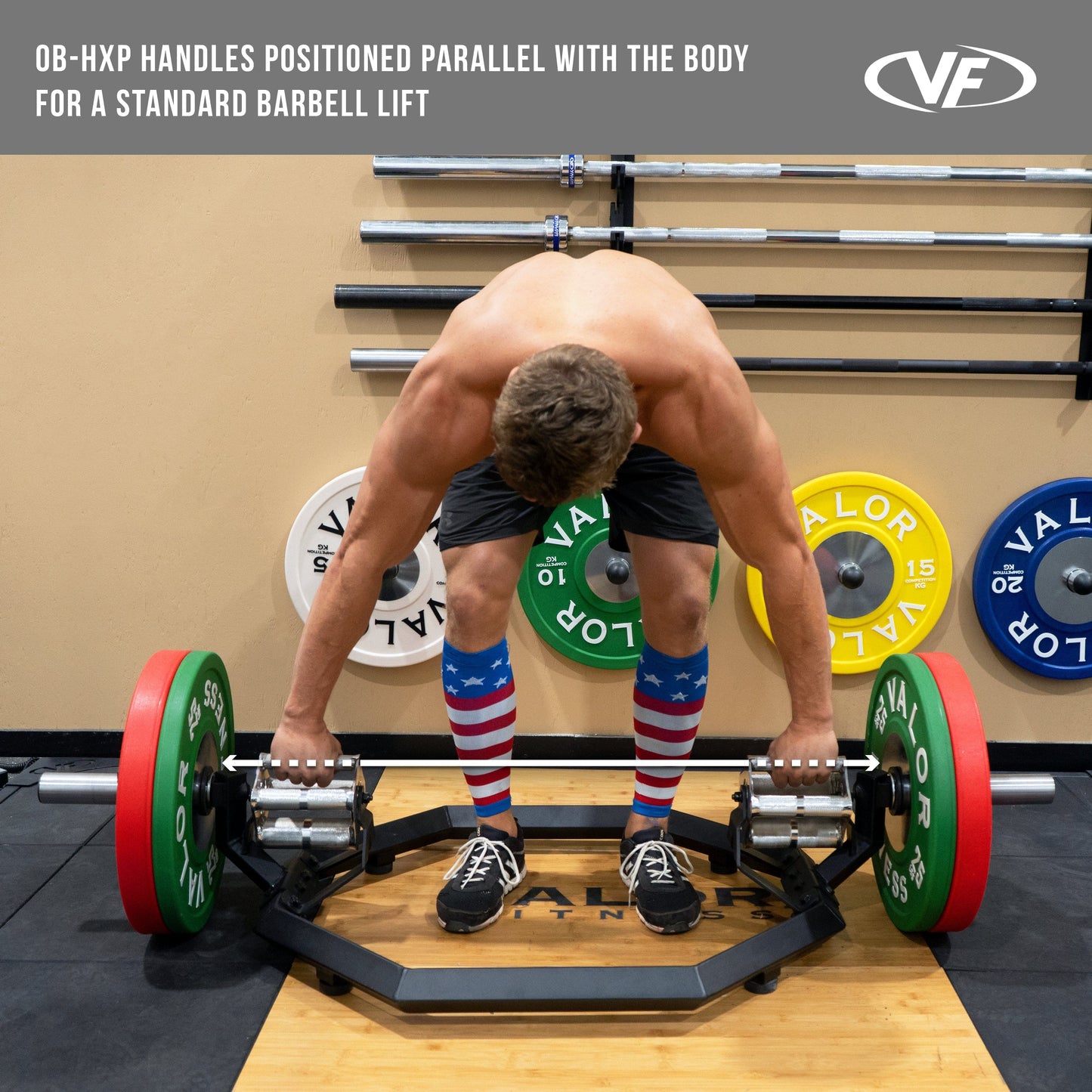 Valor Fitness Weight Bars Standard Multi Grip Trap Bar