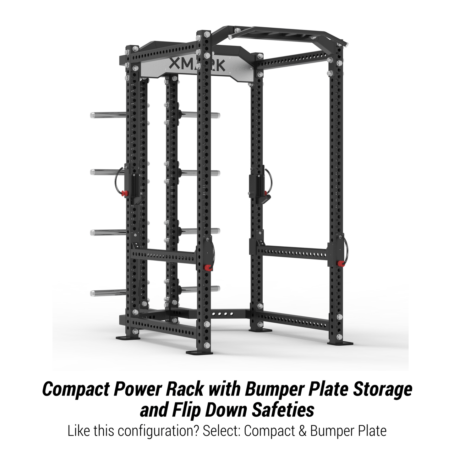 Viper Power Rack with Storage & Flip Down Safeties - Grit Grind Strength