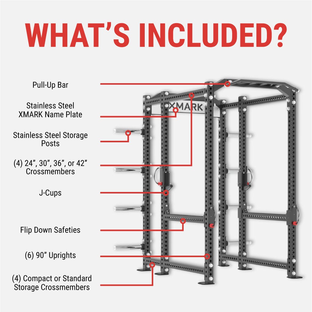 Viper Power Rack with Storage & Flip Down Safeties - Grit Grind Strength
