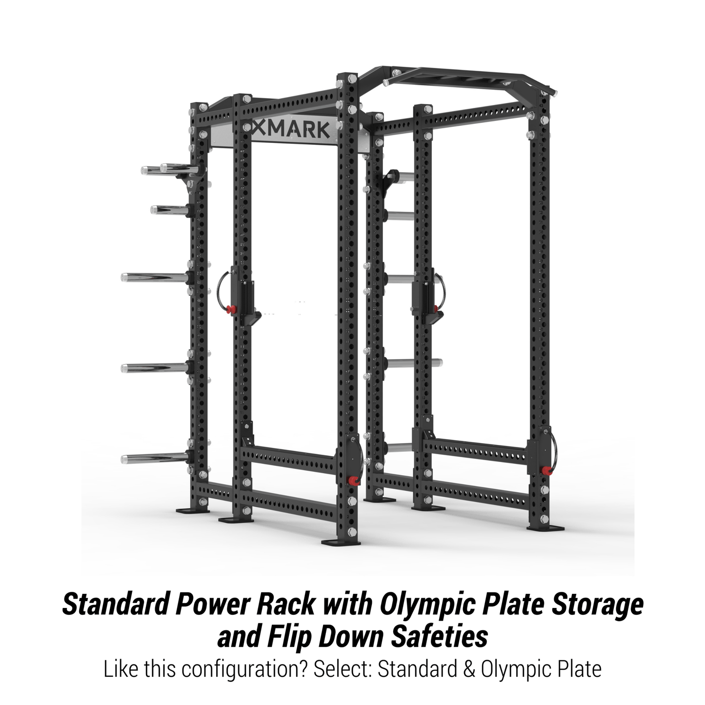 Viper Power Rack with Storage & Flip Down Safeties - Grit Grind Strength