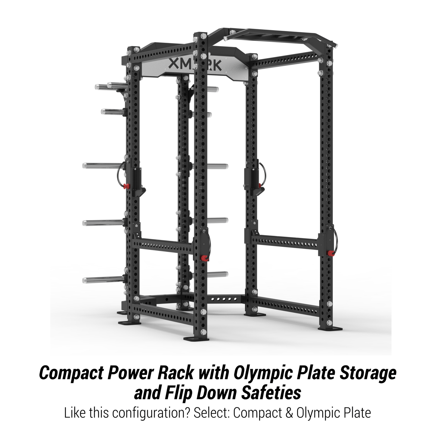 Viper Power Rack with Storage & Flip Down Safeties - Grit Grind Strength