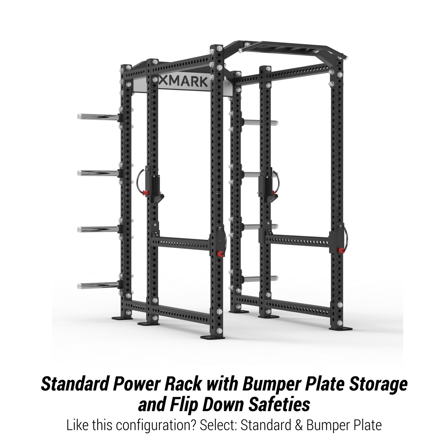 Viper Power Rack with Storage & Flip Down Safeties - Grit Grind Strength