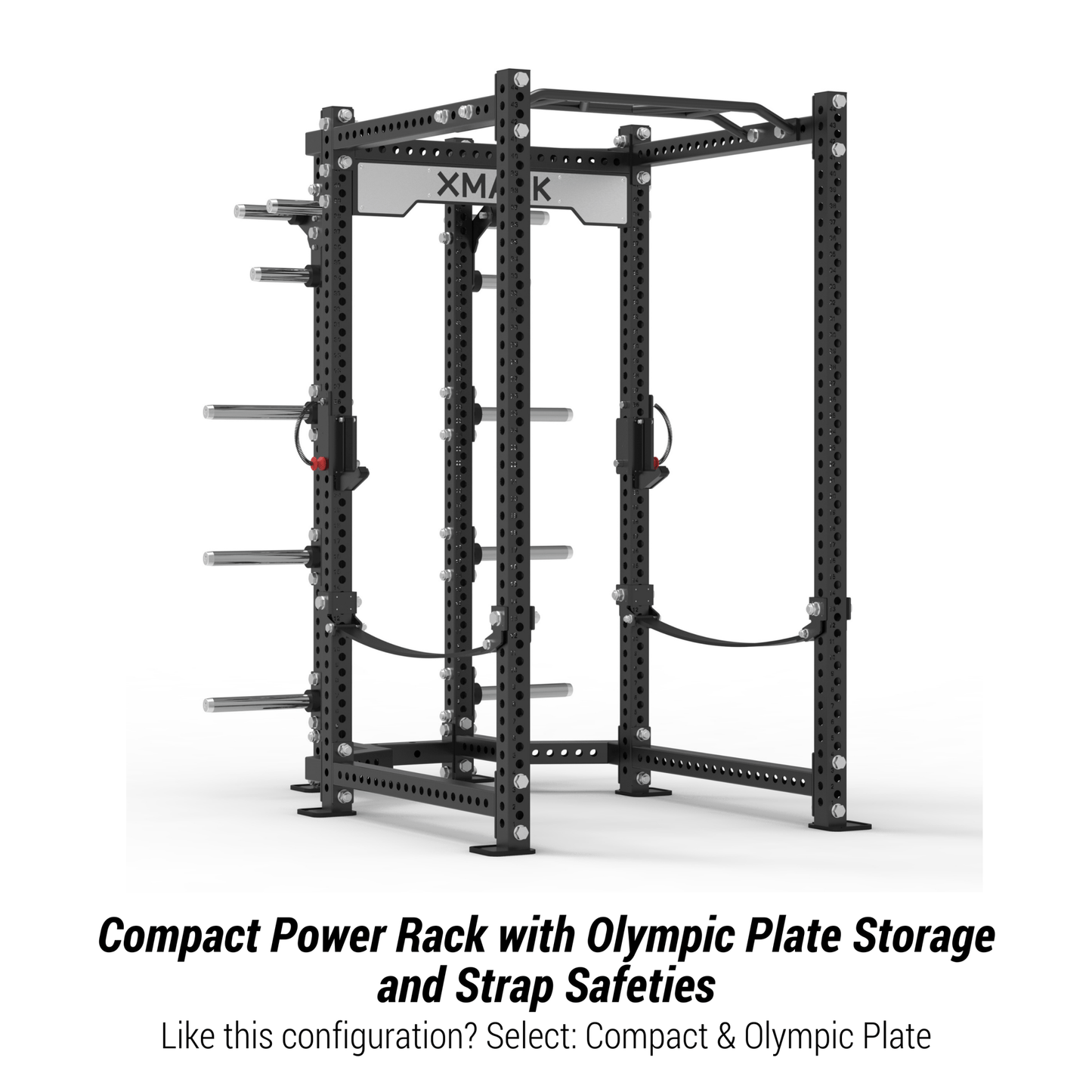 Viper Power Rack with Storage & Strap Safeties - Grit Grind Strength