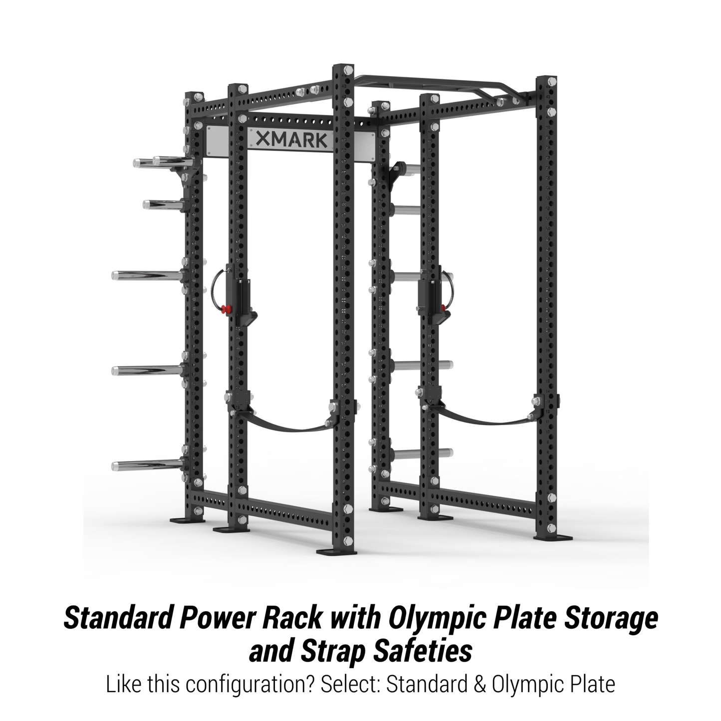 Viper Power Rack with Storage & Strap Safeties - Grit Grind Strength