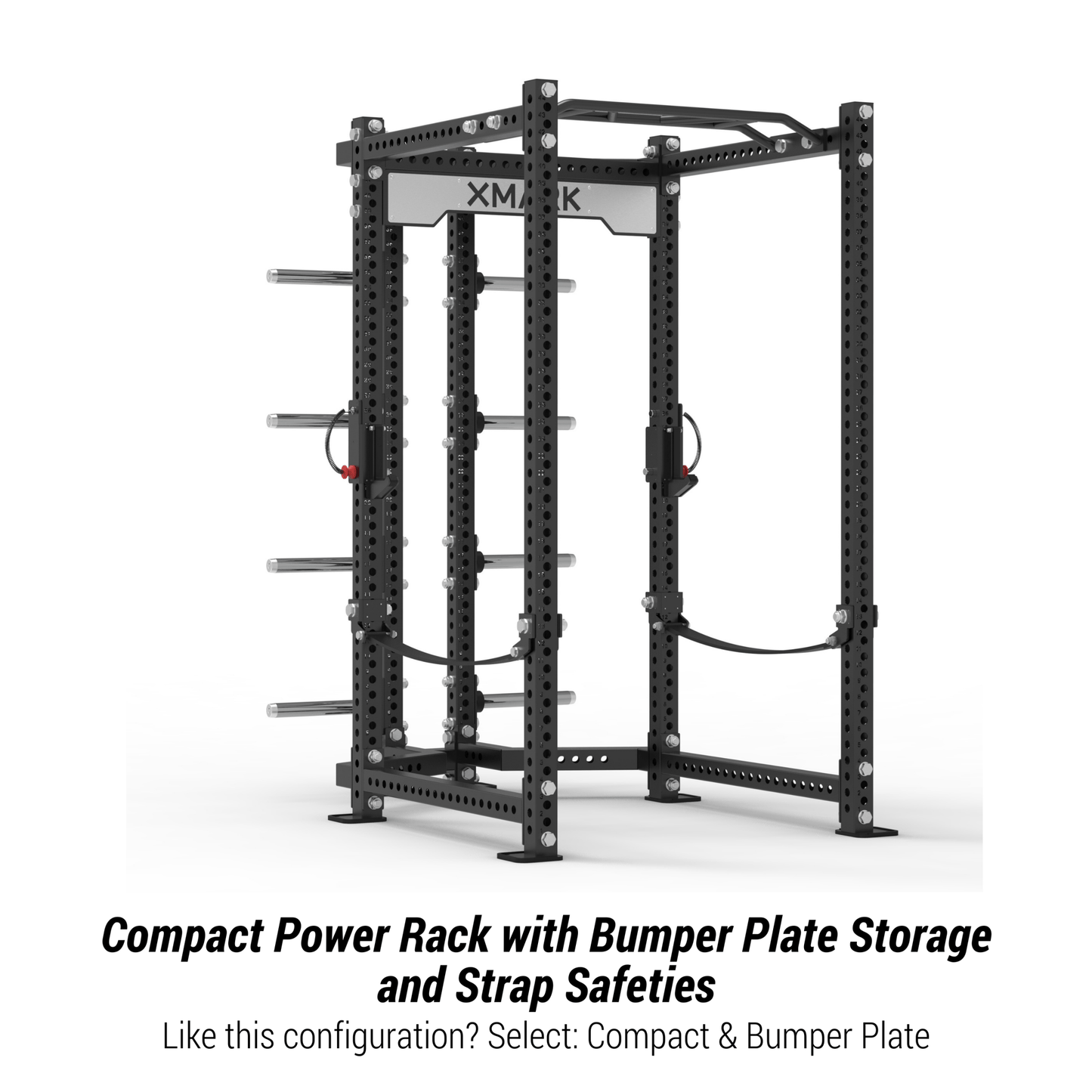 Viper Power Rack with Storage & Strap Safeties - Grit Grind Strength