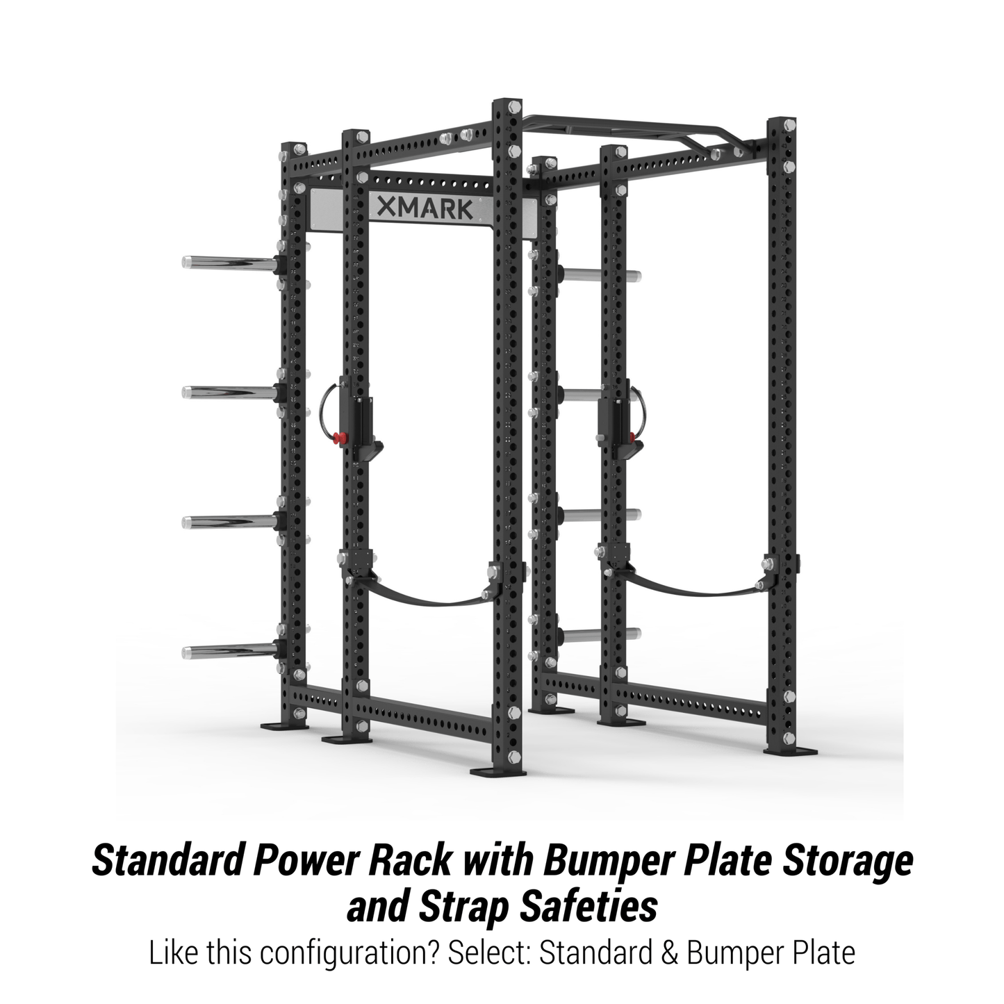 Viper Power Rack with Storage & Strap Safeties - Grit Grind Strength