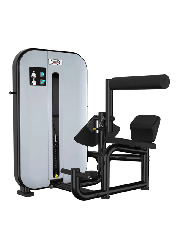Vogue AB/Back Combo - Muscle D Fitness - Adjustable - Pin Selectorized - Abdominal Back Workouts - Grit Grind Strength