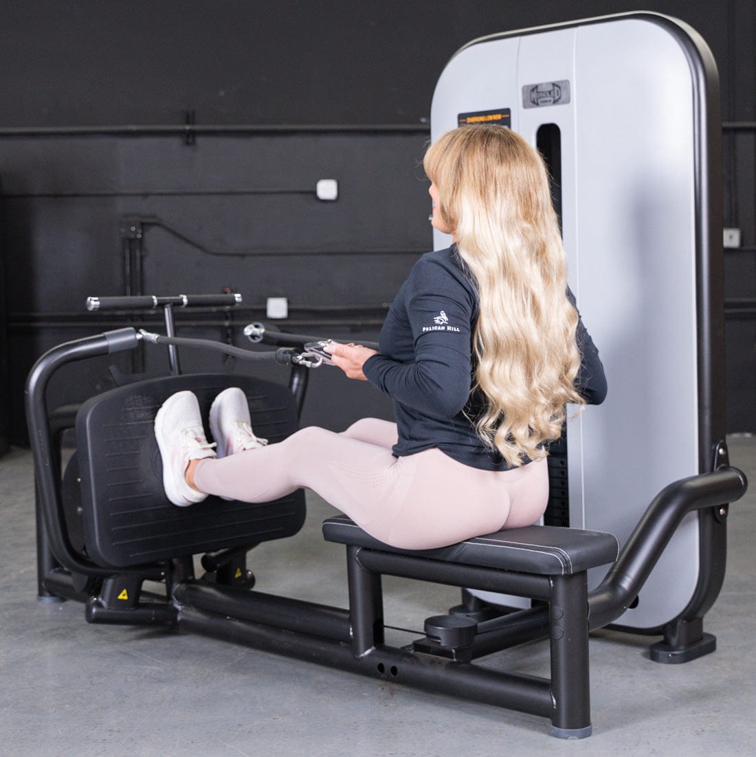 Vogue Diverging Low Row - Seated - Pin Selectorized - Lats Delts Rhomboids Traps Workout - Grit Grind Strength