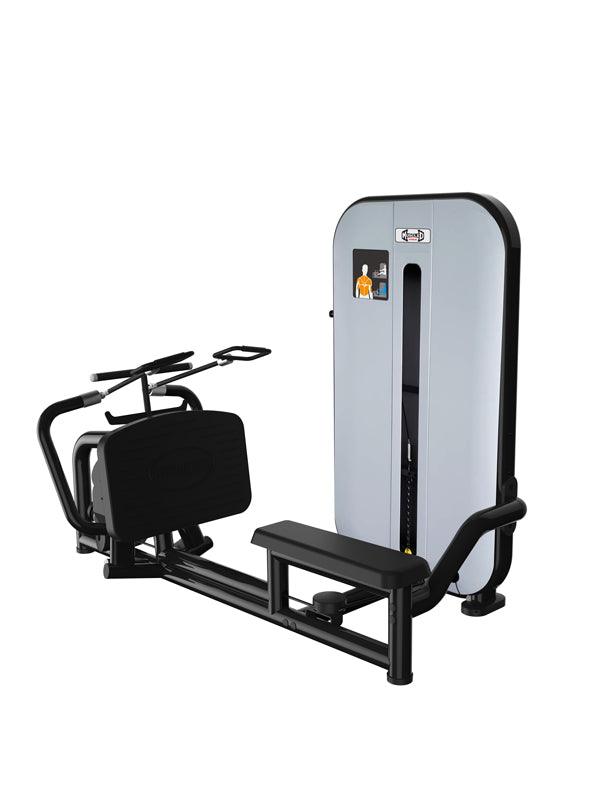 Vogue Diverging Low Row - Seated - Pin Selectorized - Lats Delts Rhomboids Traps Workout - Grit Grind Strength