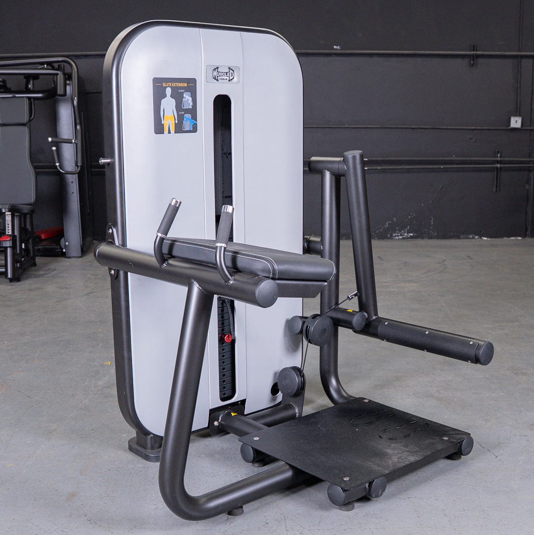 Vogue Glute Extension Machine | Muscle D Fitness Commercial Gym - Grit Grind Strength