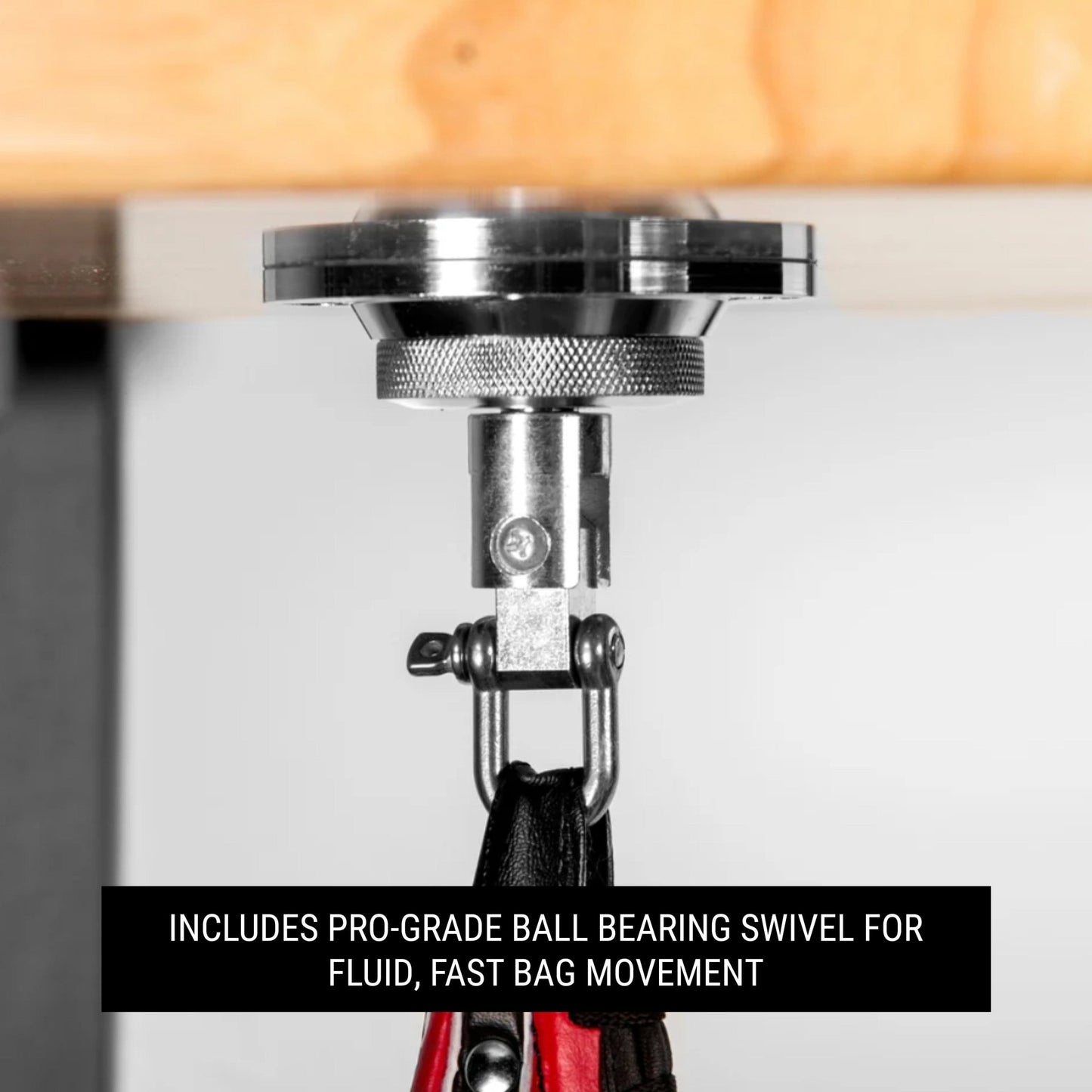 Wall Mounted Speed Bag Platform with Shackle Swivel for MMA and Boxing - Grit Grind Strength