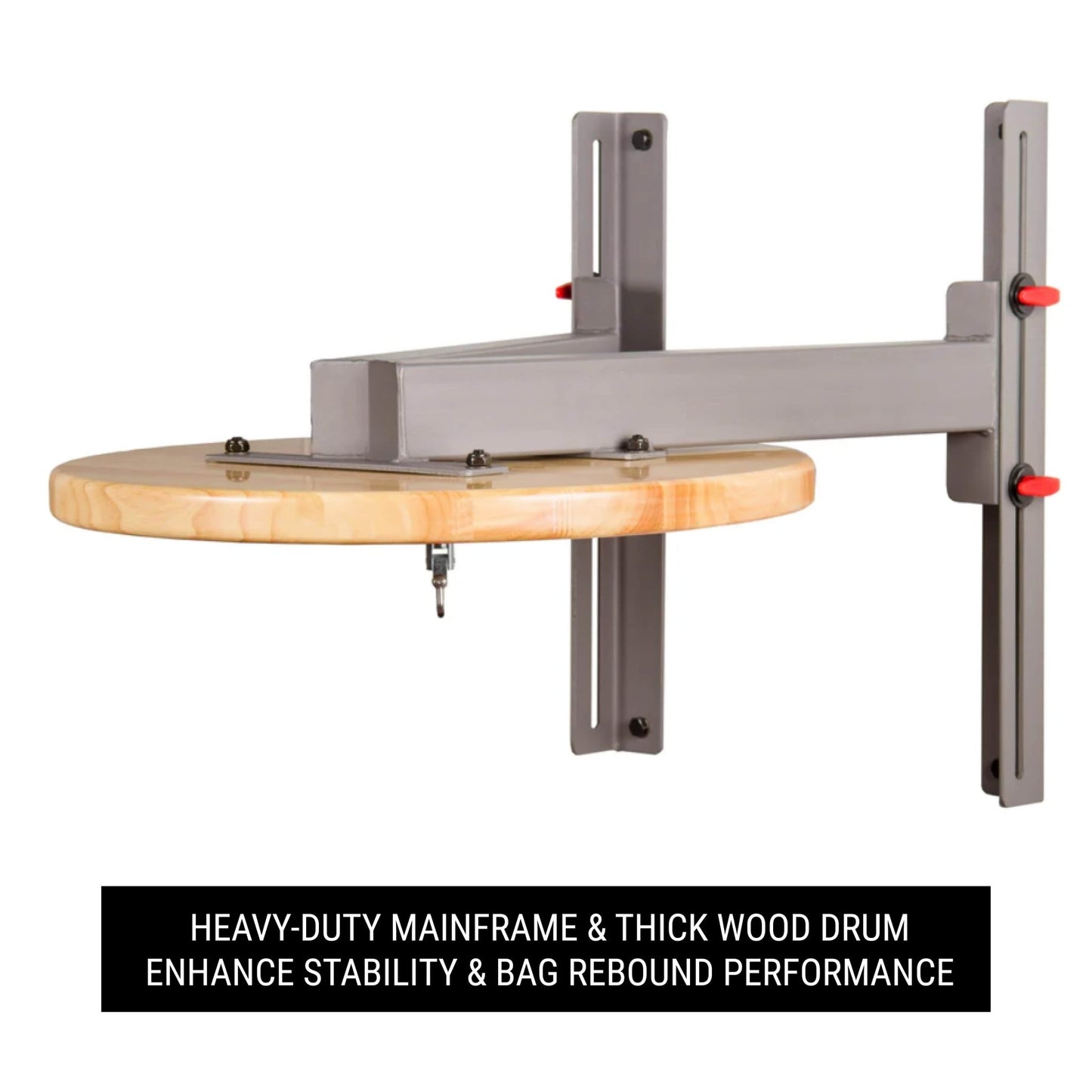 Wall Mounted Speed Bag Platform with Shackle Swivel for MMA and Boxing - Grit Grind Strength