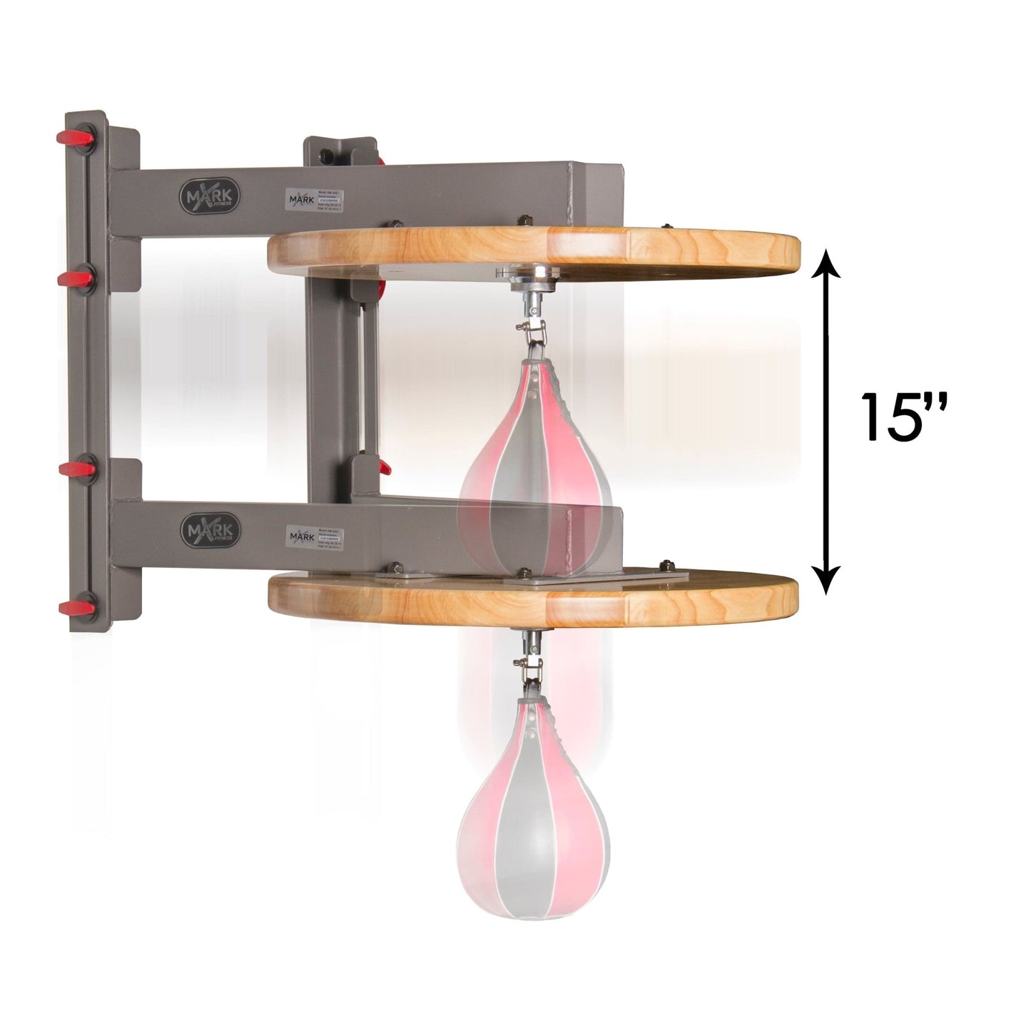 Wall Mounted Speed Bag Platform with Shackle Swivel for MMA and Boxing - Grit Grind Strength