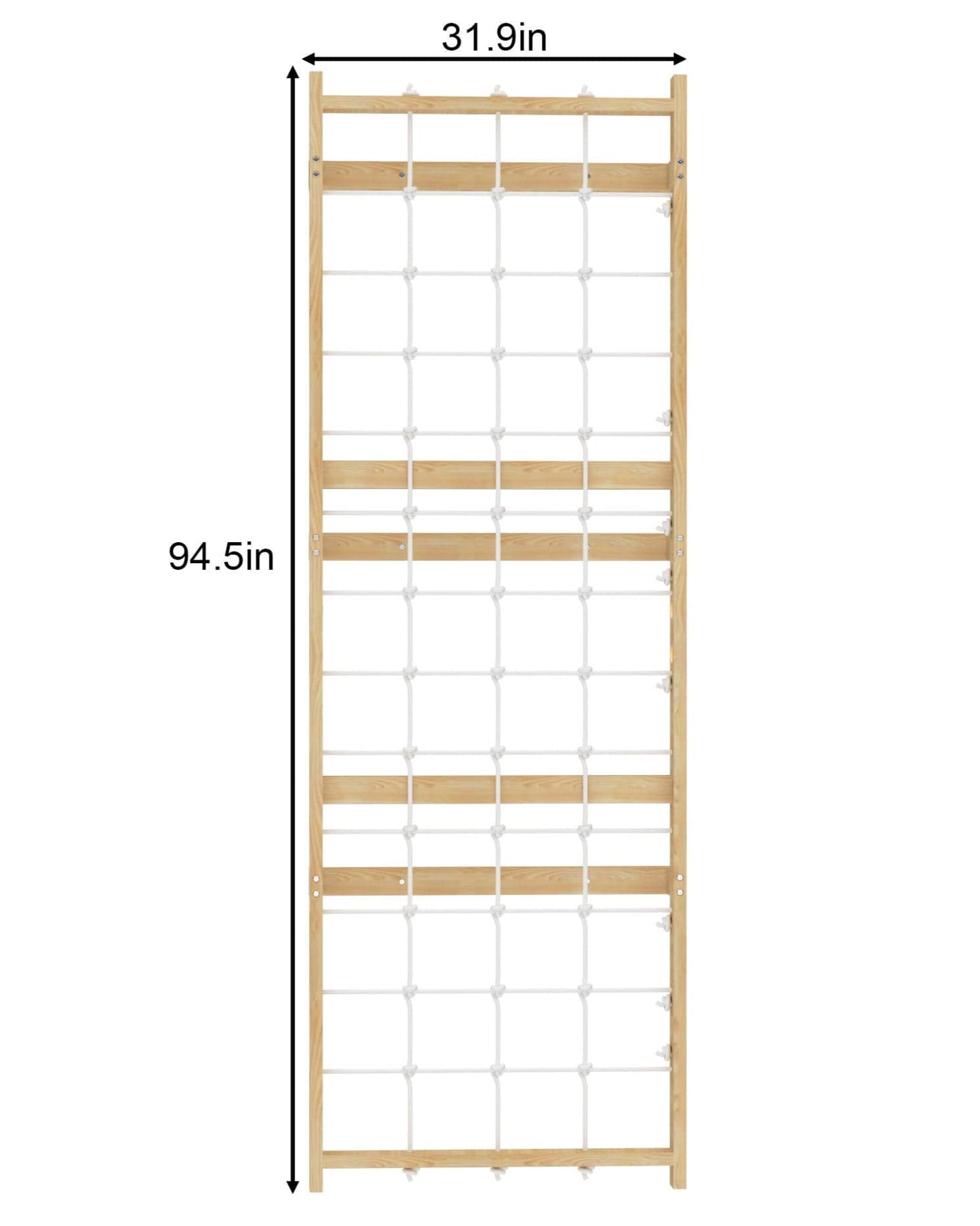 Walnut Modular 9 - in - 1 Swedish Ladder Wall Gym – Indoor Climber for Kids & Toddlers - Grit Grind Strength