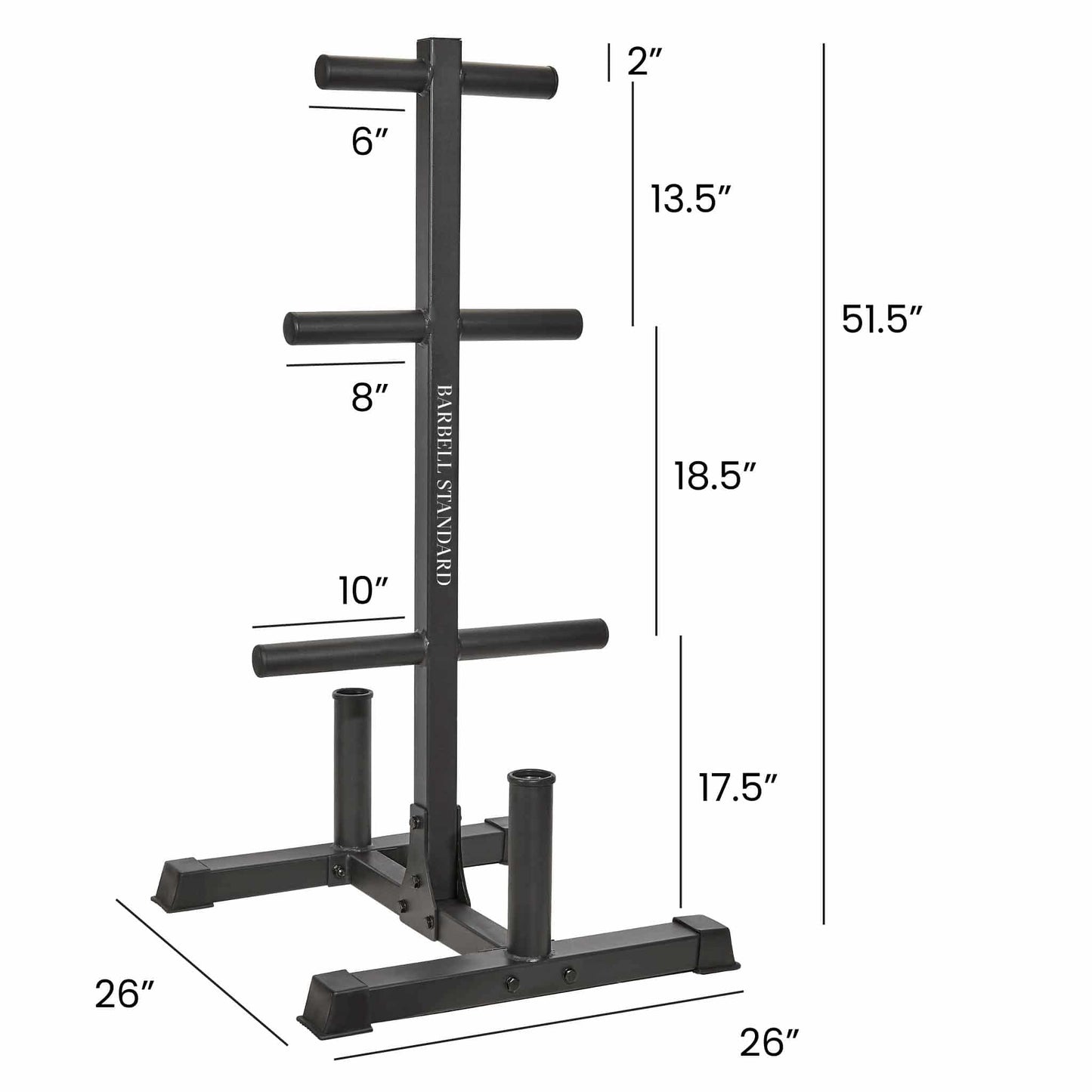 Weight Tree - Olympic Barbell and Weight Rack - Grit Grind Strength