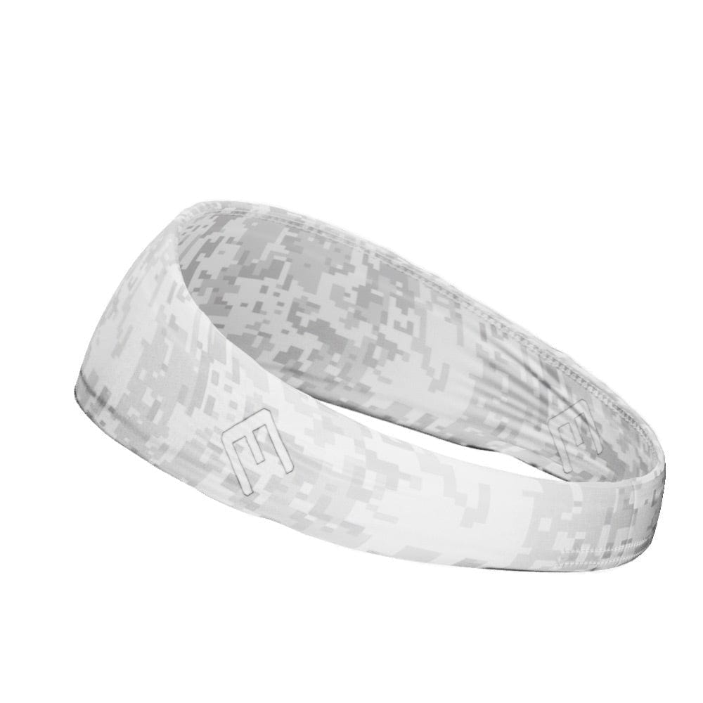 White Digi Camo Headband - Grit Grind Strength