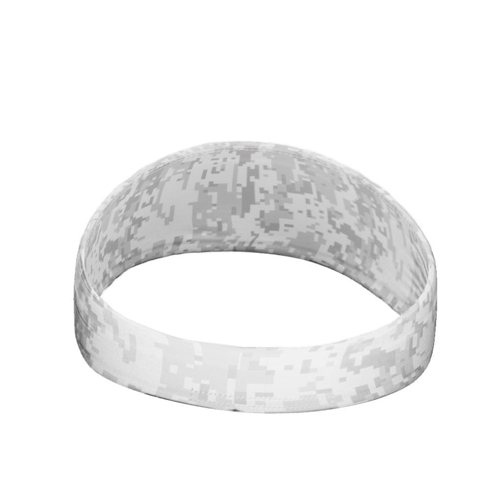 White Digi Camo Headband - Grit Grind Strength
