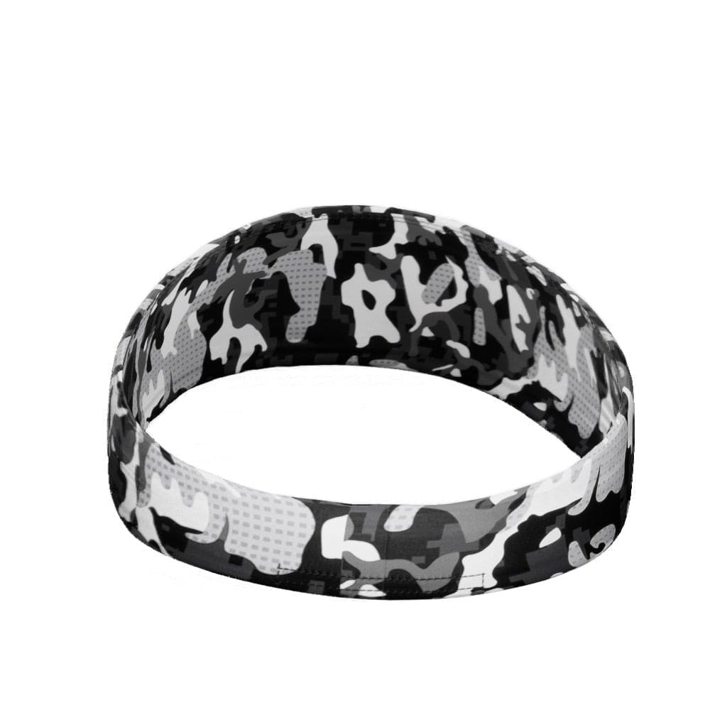 White Dual Camo Headband - Grit Grind Strength