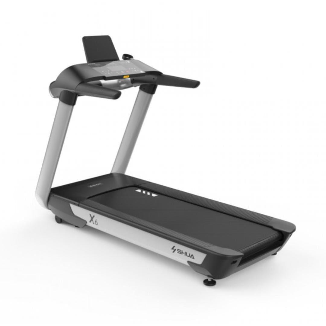 X6 Light Commercial Treadmill - Muscle D Fitness - LED Console - Cup Holder - Grit Grind Strength