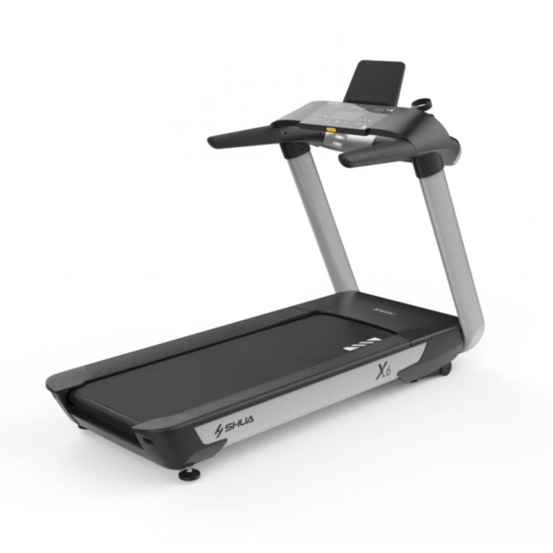 X6 Light Commercial Treadmill - Muscle D Fitness - LED Console - Cup Holder - Grit Grind Strength