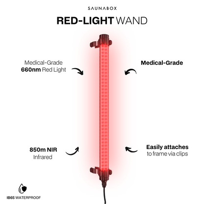 SaunaBox® SmartSteam Pro con terapia de luz roja