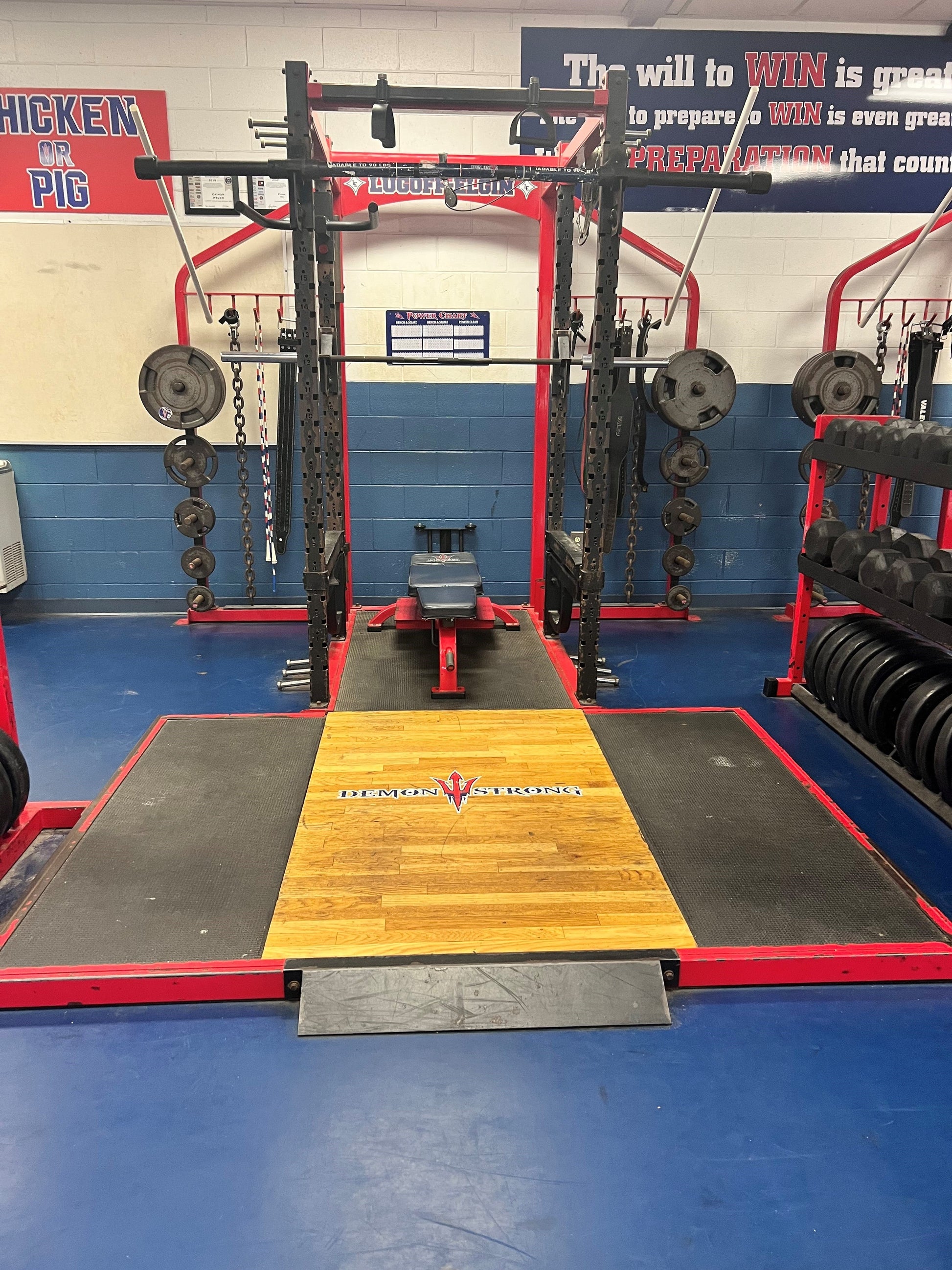 CLEARANCE 5 Commercial Squat Racks Full Power Racks Red - Grit Grind Strength