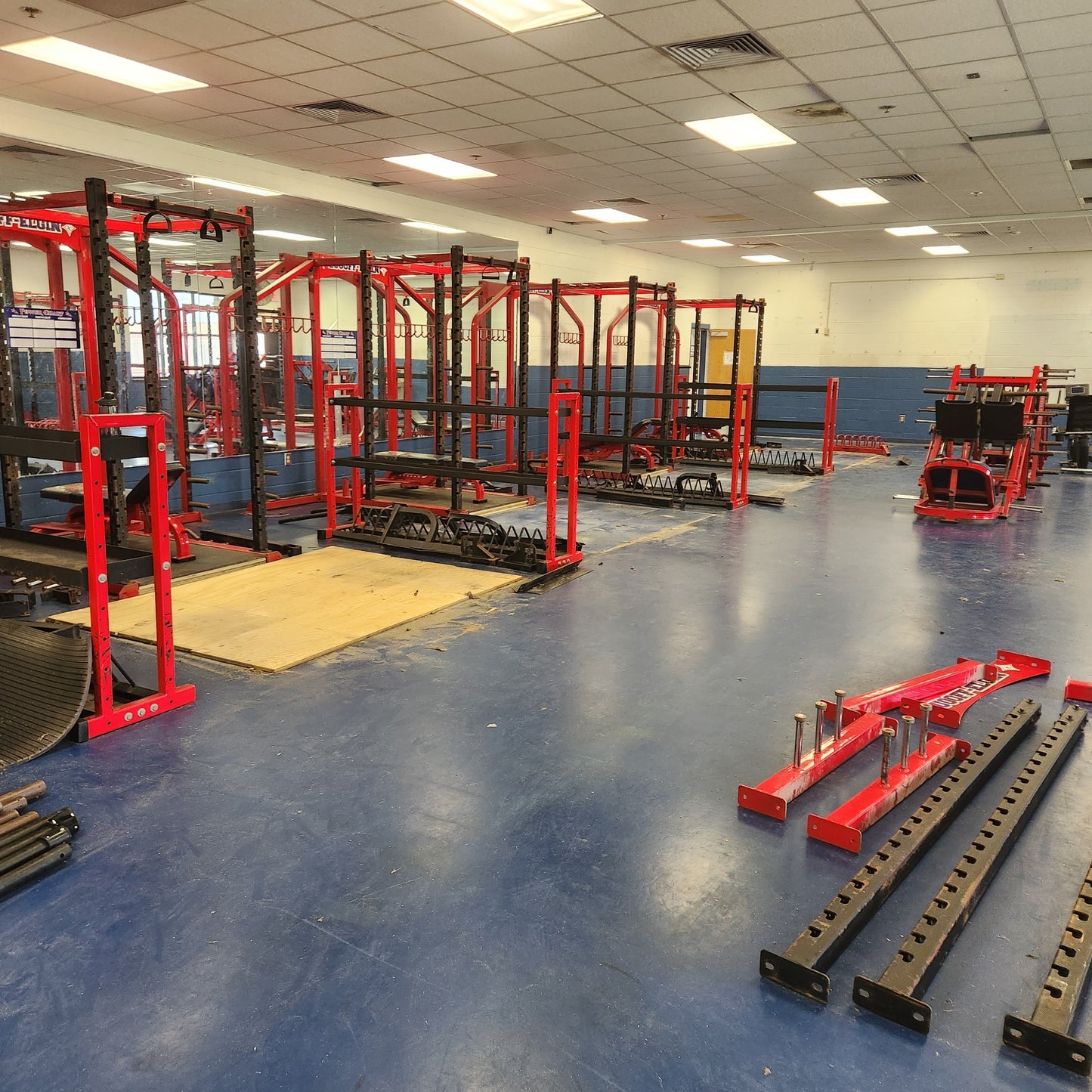 CLEARANCE 5 Commercial Squat Racks Full Power Racks Red - Grit Grind Strength