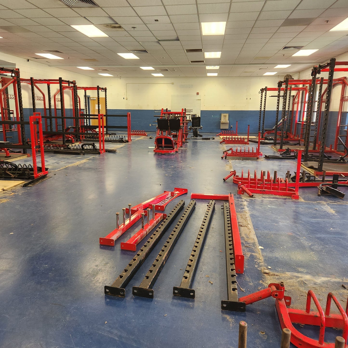 CLEARANCE 5 Commercial Squat Racks Full Power Racks Red - Grit Grind Strength