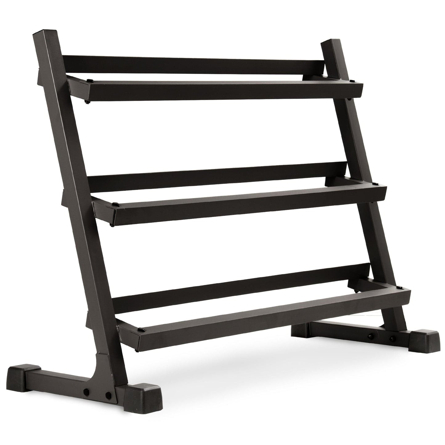 10 - Pairs, 5 to 50 lbs. Hex Dumbbells Includes 3 - Tier Storage Rack - Grit Grind Strength