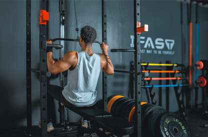 1000 lbs. capacity Multi - functional Power Cage, Home Adjustable Pullup Squat Rack Comprehensive Fitness Barbell Rack - Grit Grind Strength