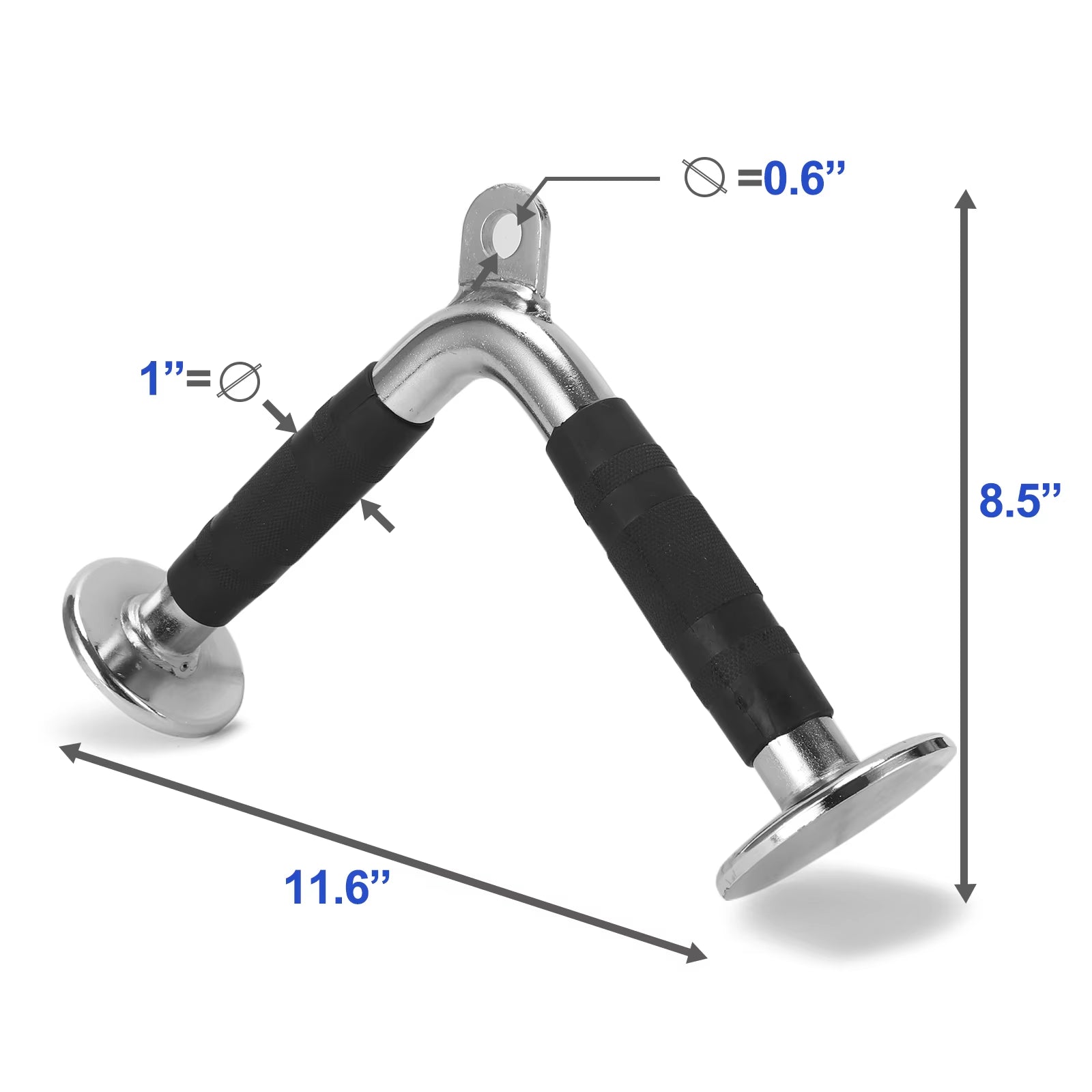 Custom Black Pulley Cable Attachment Sets  for Lat Pulls