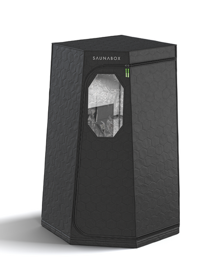SaunaBox® Pulse: Sauna infrarroja con terapia de luz roja