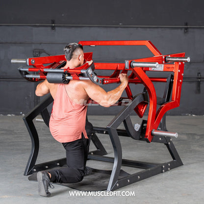 Sentadillas Power Hack Pro Strength | Máquina de gimnasio comercial Muscle D Fitness 