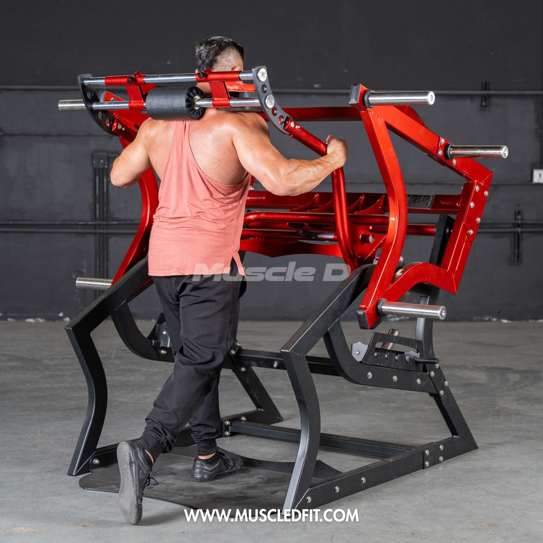 Sentadillas Power Hack Pro Strength | Máquina de gimnasio comercial Muscle D Fitness 