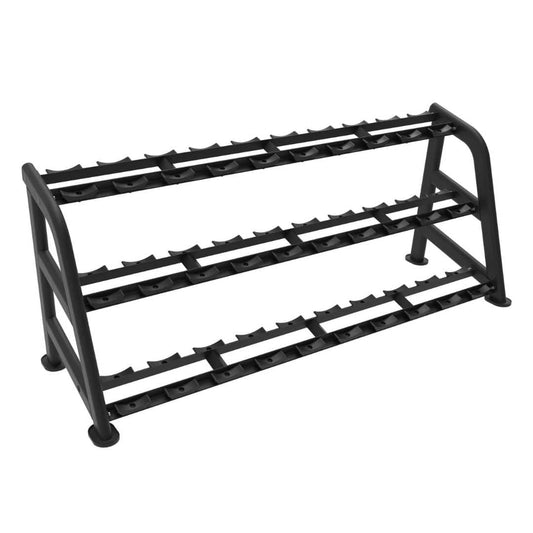 3 - Tier Commercial Dumbbell Rack - Black - Grit Grind Strength