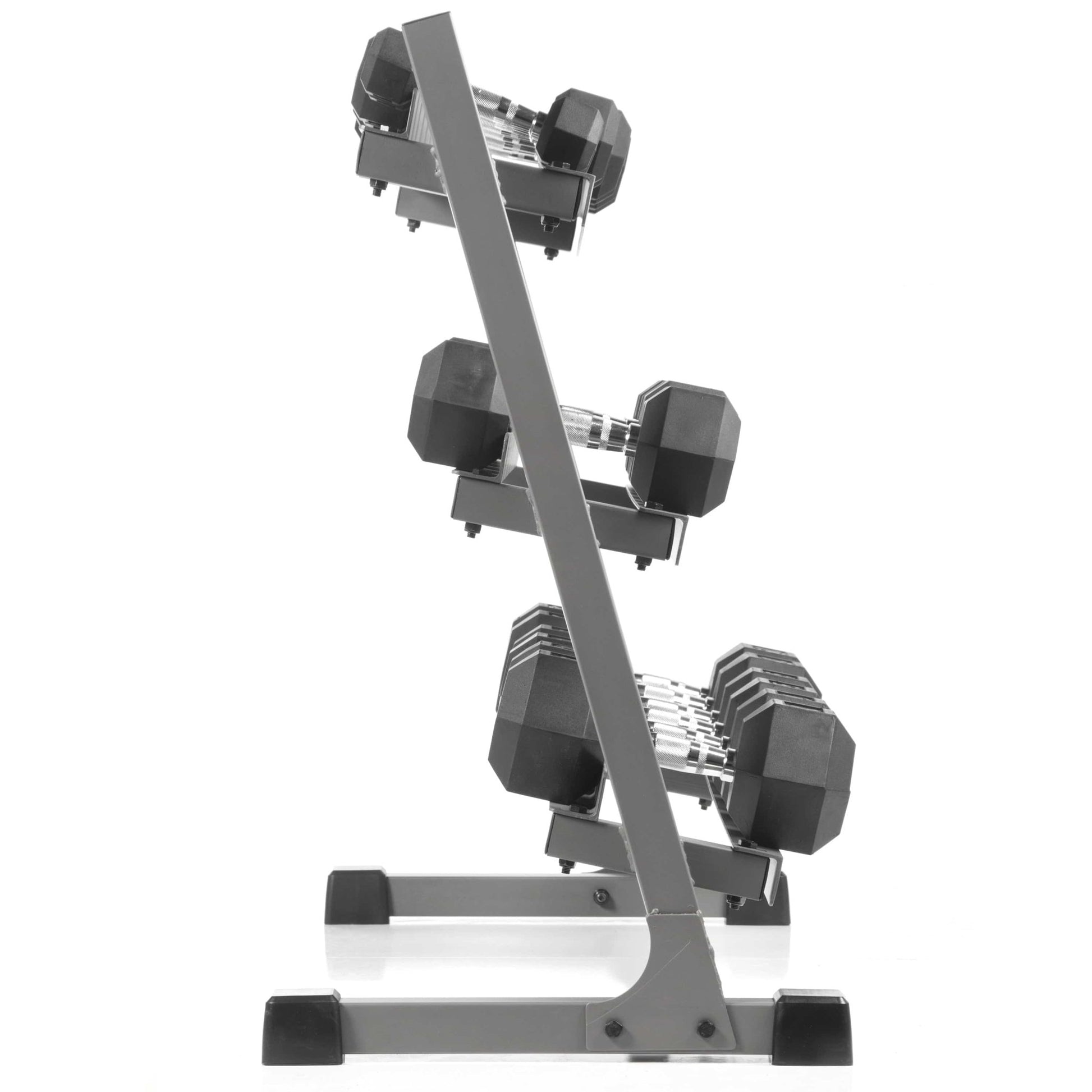3 - Tier Dumbbell Rack - 10 Dumbbell Pairs - Grit Grind Strength
